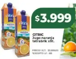 Supermayorista Vital Citric jugo naranja tetrabrik oferta