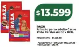 Supermayorista Vital Raza allmnto perro adulto carne pollo cerales arroz oferta