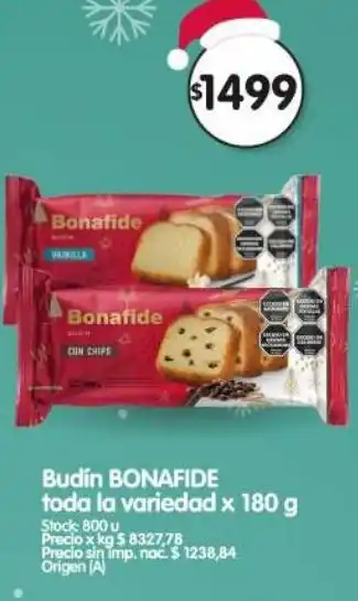 Bonafide budín toda la variedad