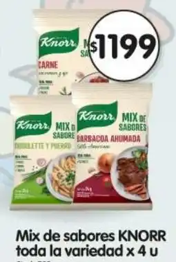 Supermercados Buenos Días Knorr mix de sabores toda la variedad oferta