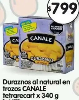 Supermercados Buenos Días Canale duraznos al natural en trozos tetrarecart oferta