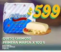 Supermercados Buenos Días Queso cremoso primera marca oferta