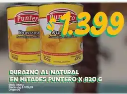 Supermercados Buenos Días Durazno al natural en mitades puntero oferta