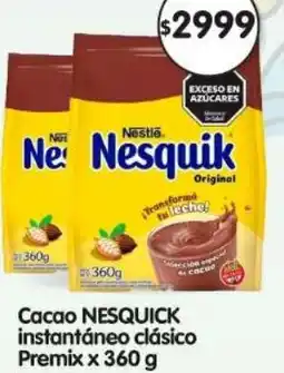 Supermercados Buenos Días Nesquick cacao instantáneo clásico premix oferta