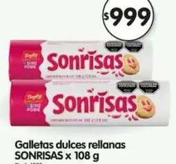 Supermercados Buenos Días Sonrisas galletas dulces rellanas oferta