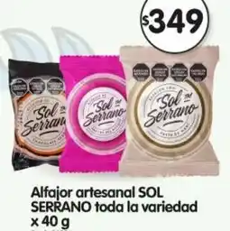 Supermercados Buenos Días Sol serrano alfajor artesanal toda la variedad oferta