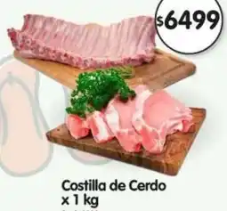 Supermercados Buenos Días Costilla de cerdo oferta