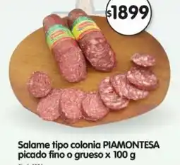 Supermercados Buenos Días Piamontesa salame tipo colonia picado fino o grueso oferta