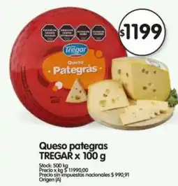 Supermercados Buenos Días Tregar queso pategras oferta