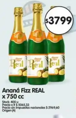 Supermercados Buenos Días Real ananá fizz oferta