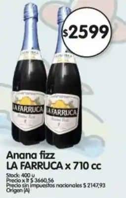 Supermercados Buenos Días La farruca anana fizz oferta