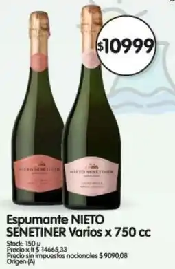 Supermercados Buenos Días Nieto senetiner espumante varios oferta