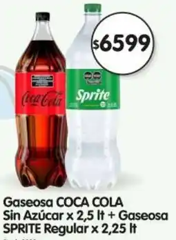 Supermercados Buenos Días Coca cola gaseosa sin azúcar oferta