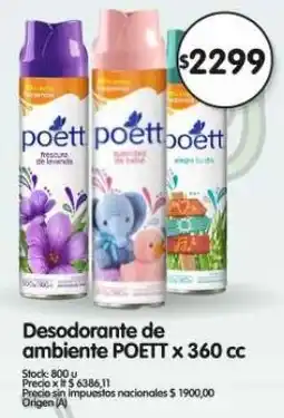 Supermercados Buenos Días Poett desodorante de ambiente oferta