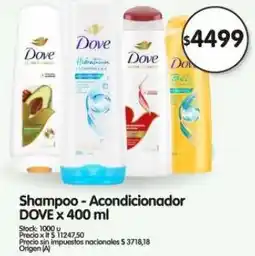 Supermercados Buenos Días Dove shampoo-acondicionador oferta