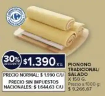 Pionono tradicional/salado