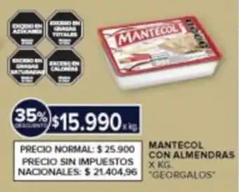 Mantecol con almendras