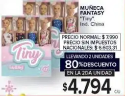 Carrefour Tiny muñeca fantasy oferta