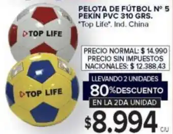 Pelota de Fútbol N° 5 Pekin PVC