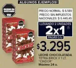 Carrefour Cindor leche chocolatada tetra brick oferta