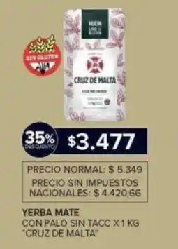 Carrefour Cruz de Malta yerba mate oferta