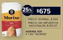 Carrefour Morixe harina 000 oferta