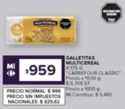 Carrefour Carrefour Classic galletitas multicereal oferta