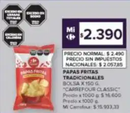 Carrefour Carrefour Classic papas fritas tradicionales oferta