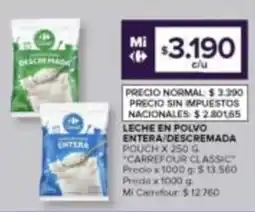 Carrefour Carrefour Classic leche en polvo oferta