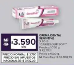 Carrefour Carrefour Soft Sensitive crema dental oferta