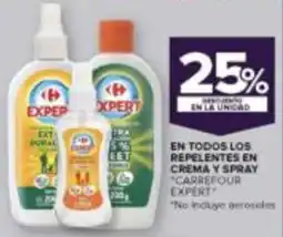 Carrefour Carrefour Expert repelentes en crema y spray oferta