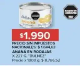 Carrefour Bulnez anana en rodajas oferta