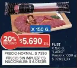 Carrefour Lario fuet oferta