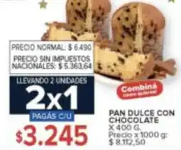 Carrefour Pan dulce con chocolate oferta