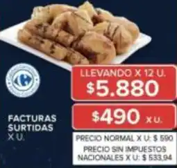 Carrefour Facturas surtidas oferta