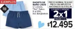 Carrefour Tex shorts de baño lisos oferta