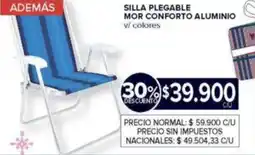 Carrefour Silla plegable mor conforto aluminio oferta