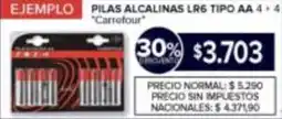 Carrefour Carrefour pilas alcalinas LR6 tipo AA oferta