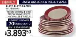 Carrefour Plato playo 24 cm oferta