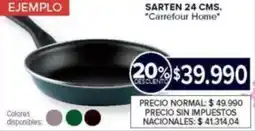 Carrefour Carrefour Home sarten 24 cm oferta