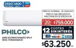 Carrefour Philco aire acondicionado split oferta