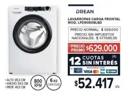 Carrefour Drean lavarropas carga frontal oferta