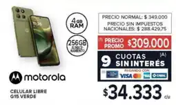 Carrefour Motorola G15 celular oferta