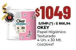 Diarco Okey papel higiénico texturado oferta