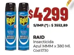 Diarco Raid insecticida azul oferta
