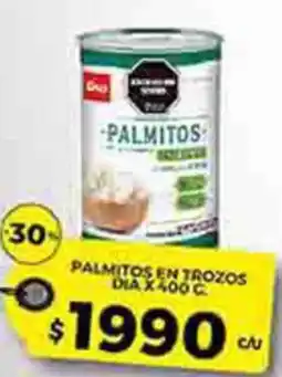 Supermercados DIA Dia palmitos en trozos oferta