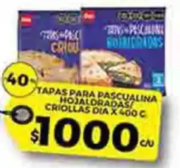 Supermercados DIA Dia tapas para pascualina hojaldradas criollas oferta