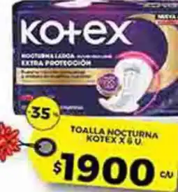 Supermercados DIA Kotex toalla nocturna oferta