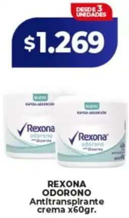 Supermayorista Vital Rexona odorono antitranspirante crema oferta