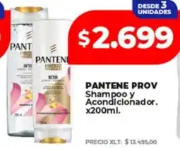 Supermayorista Vital Pantene prov shampoo y acondicionador. oferta